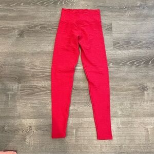 Booty by Brabants Hot Pink Womens Workout Athletic Leggings One Size